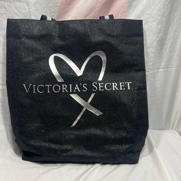 Victoria's Secret Black and Silver Tote - Picture 2 of 3